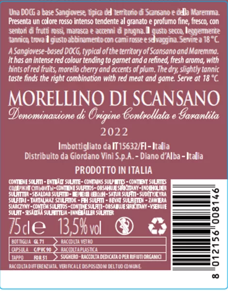 Selvato Morellino di Scansano DOCG | Weine | Giordano Vini